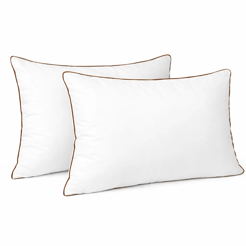 【Summer Vibe】2-Pack Luxury Bed Pillows for Deep Sleep - Hypoallergenic Microfiber, Premium Soft Support for Side, Back & Stomach Sleepers