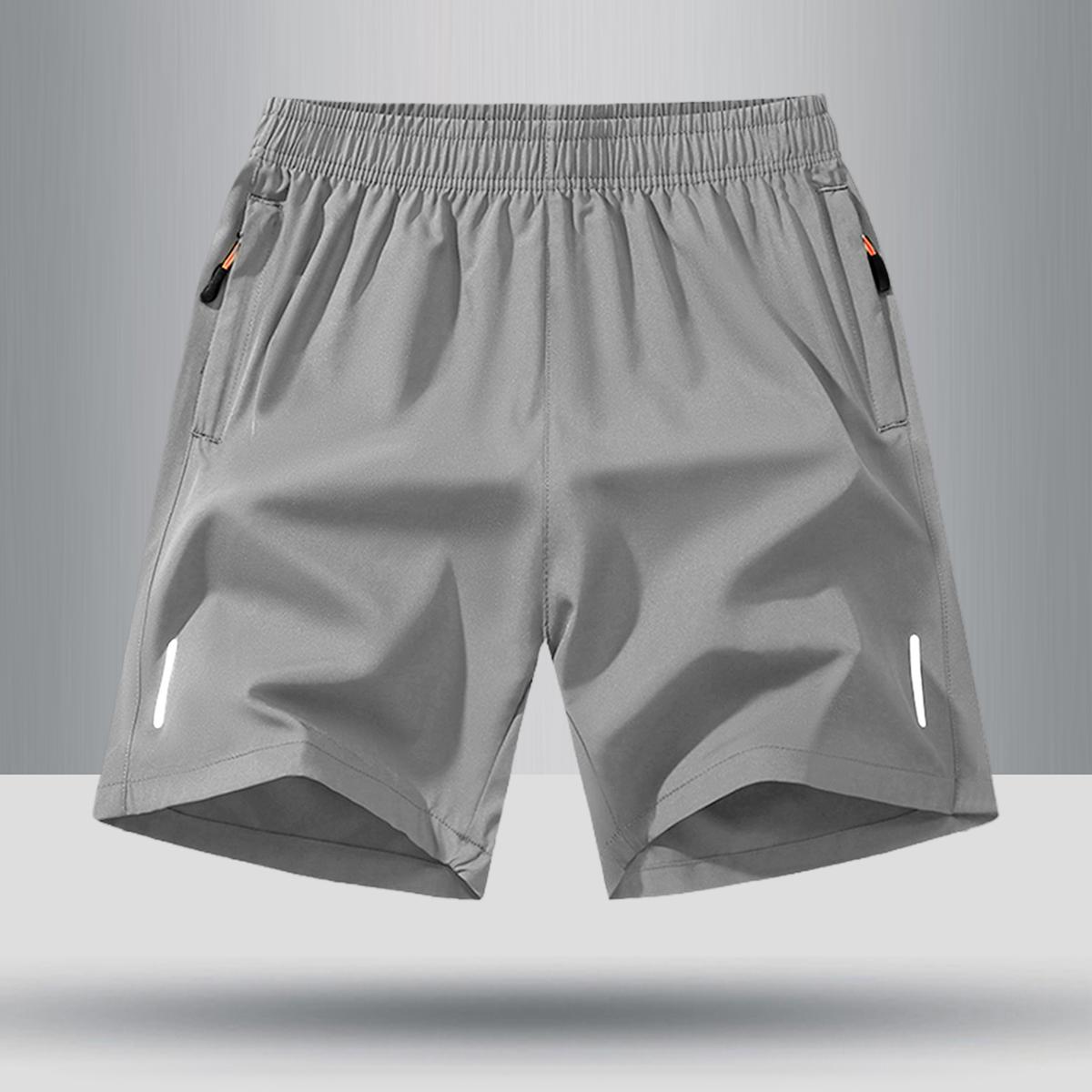 Men’s solid-color shorts with zippered pockets — summer casual, comfortable, breathable shorts made from a 97% polyester + 3% spandex blend; men’s bottoms for everyday wear, tropical beige color, multiple specifications available. Men’s solid-color shorts with zippered pockets — summer casual, comfortable, breathable shorts made from a 97% polyester + 3% spandex blend; men’s bottoms for everyday wear, tropical beige color, multiple specifications available.