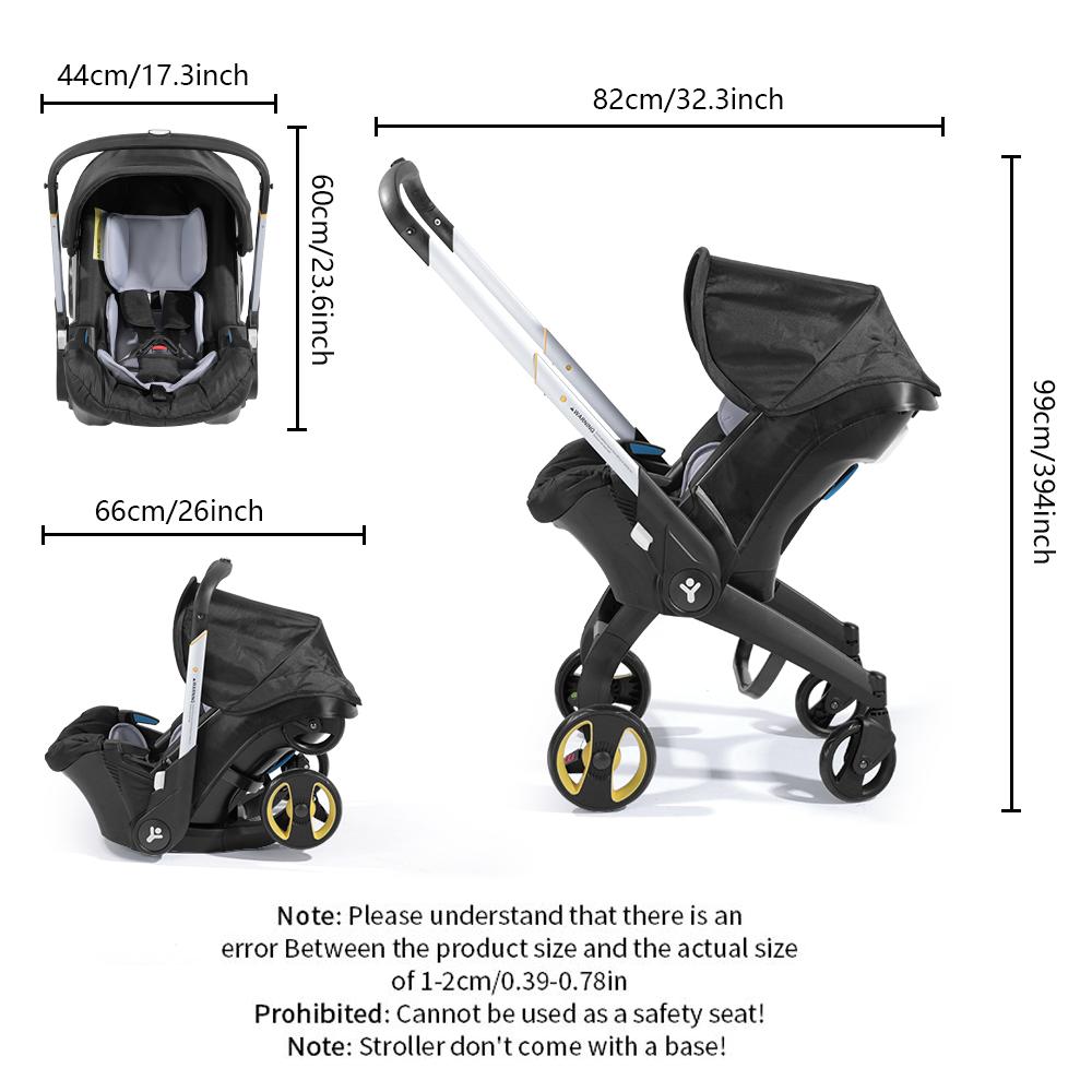 Folding Stroller, Cotton Seat Cushion, the Push Rod can be Adjusted Up, Down, Forward And Backward,Shopping Mall Baby Stroller,High-Quality Travel Baby Stroller