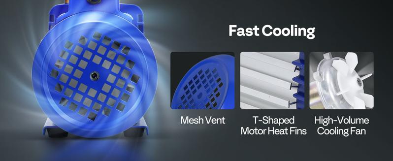 VIVOHOME Upgraded 4CFM 1/3 HP 1-Stage HVAC Vacuum Pump and 4 Way AC Manifold Gauge Set with Leak Detector, 5ft Hoses & Accessories for R134a R12 R22 R502 R410a Automotive Air Conditioner Maintenance VIVOHOME Upgraded 4CFM 1/3 HP 1-Stage HVAC Vacuum Pump and 4 Way AC Manifold Gauge Set with Leak Detector, 5ft Hoses & Accessories for R134a R12 R22 R502 R410a Automotive Air Conditioner Maintenance