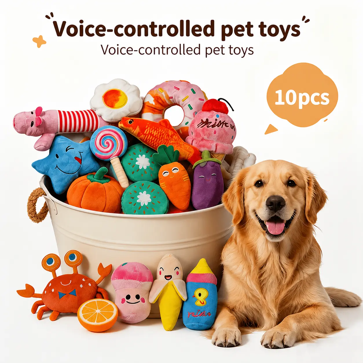 Random 10-Pack Puppy Toys Set, Dog Chew Toys, Squeaky Toys & Teething Toys for Puppies, Interactive Pet Toy Bundle for Small to Medium Dogs, Kittens, and Adult Cats birthday gift