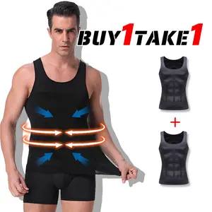 【Buy 1 Get 1 】Men Compression Tank Top,Men Vest,Men Sleeveless Shirt ,Men GYM Workout Fitness Shirts Tank Tops Shirts Menswear & Underwear,Men's Underwear For All Seasons