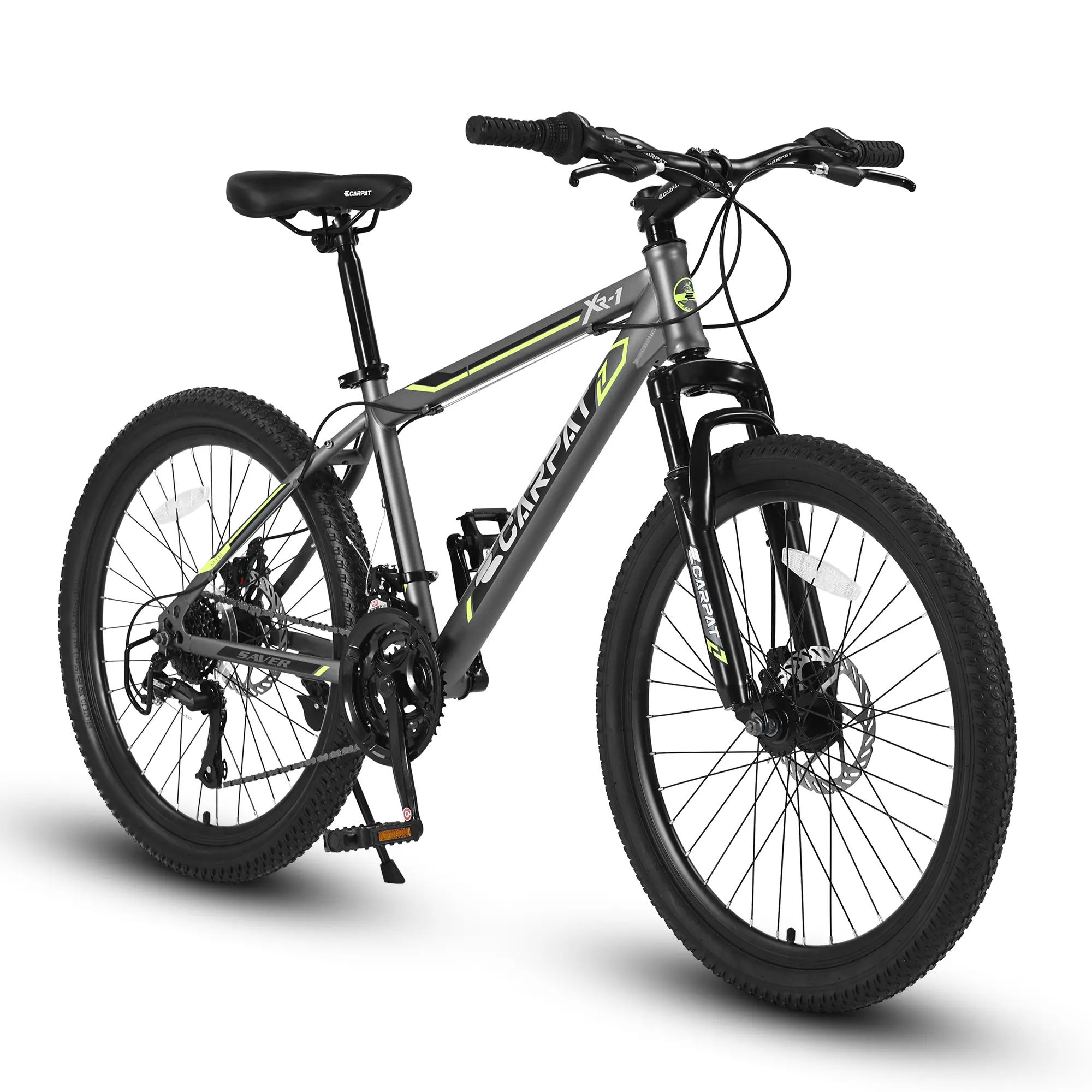 26-Inch Unisex Adult Mountain Bike with High-Carbon Steel Full Suspension Frame, 21-Speed Gears, Disc Brakes, Adjustable Seat, and Responsive Suspension Fork for Rugged Terrain, Dual Full Suspension Design, Outdoor Ride