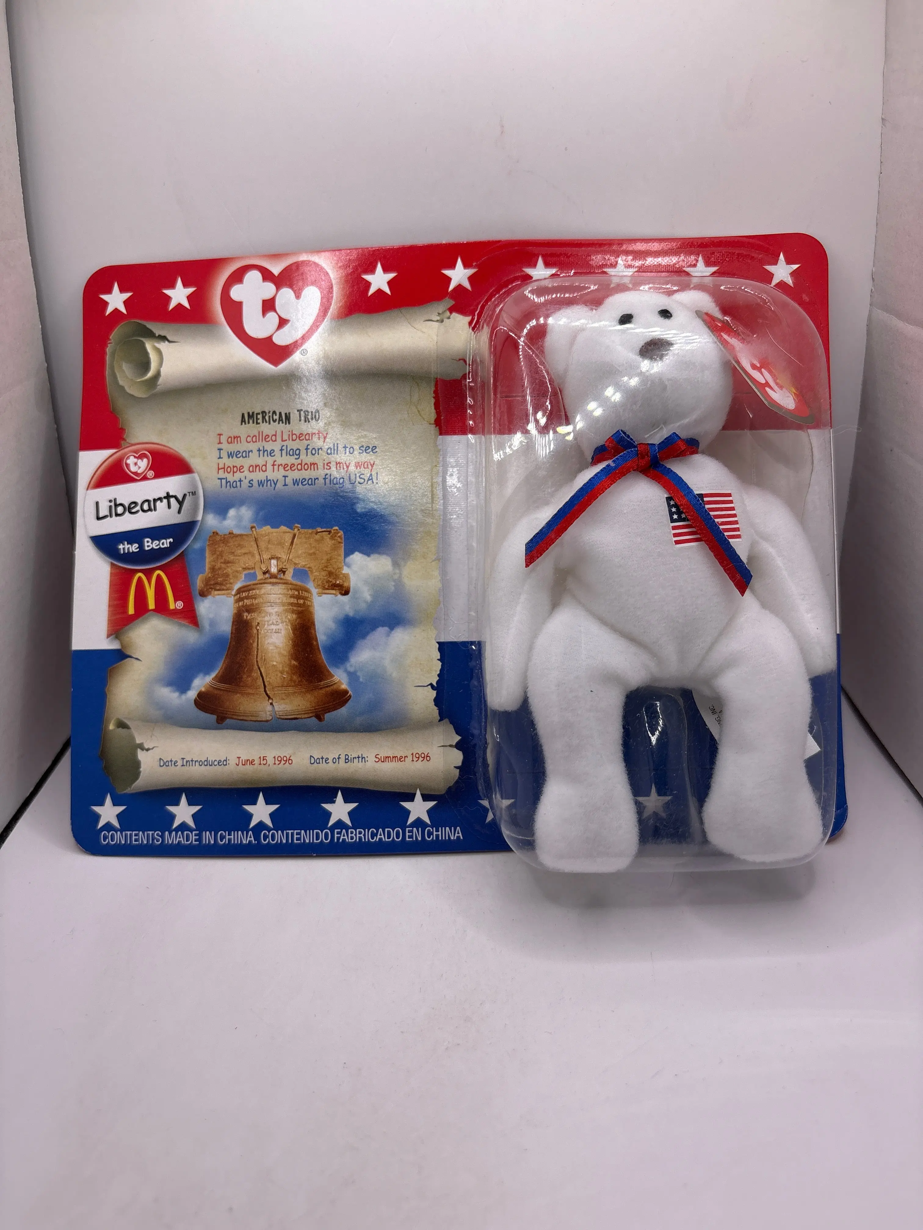 Ty Libearty The Bear white