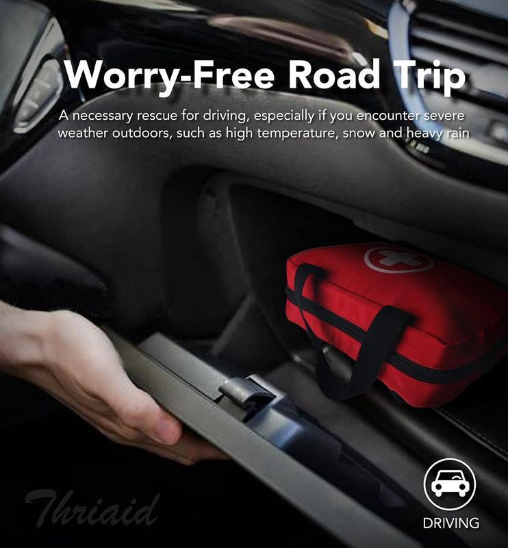 330 Piece First Aid Kit, Premium Waterproof Compact Trauma Medical Kits for Any Emergencies, Ideal for Home, Office, Car, Travel, Outdoor, Camping, Hiking, Boating