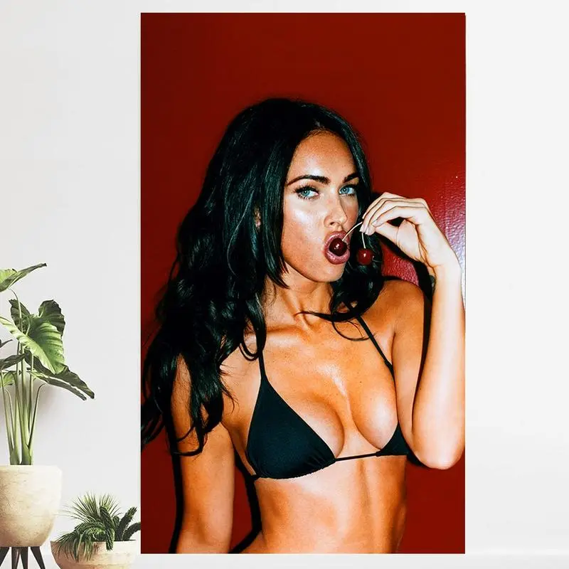 Tapestry  Megan Fox 3x5Ft Flag Tapestries Wall HangingCollege Dorm Wall Decor Room Flags Wall Art Poster Home Decor forBedroom Living Room Banne summerwins