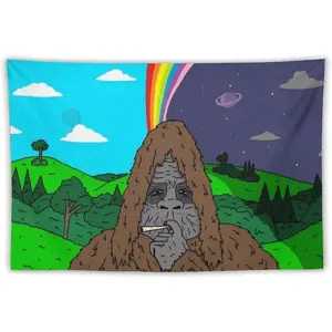 Tapestry Decor The Big Lez Show Tapestry Sassy The Sasquatch #     2 Banner Posters Wall Art For Bedroom, College Dorm, And Home Decor - Decorative Hanging Flag Poster