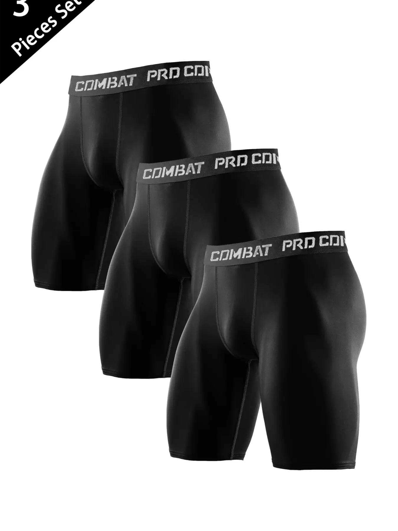 Men's Sporty Tight-Fitting Set, Quick-Dry Breathable High-Elasticity Gym Workout Compression Athletic Fitness Shorts, Ideal for Gym Training Running Sports Equipment, Workout Shorts Pack