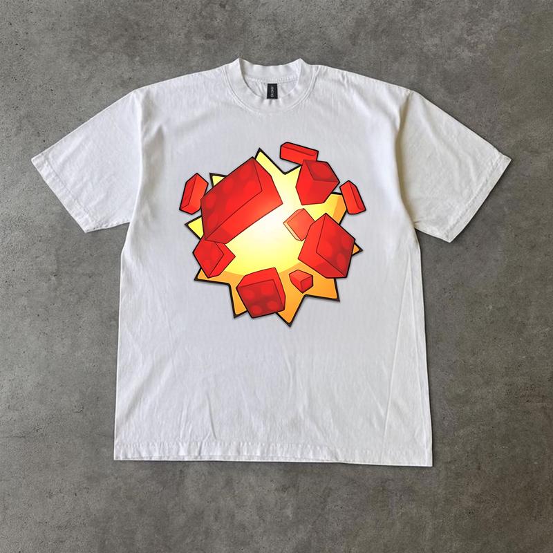 Bloxxer Roblox Y2K Graphic Tee, Unisex Emo Streetwear