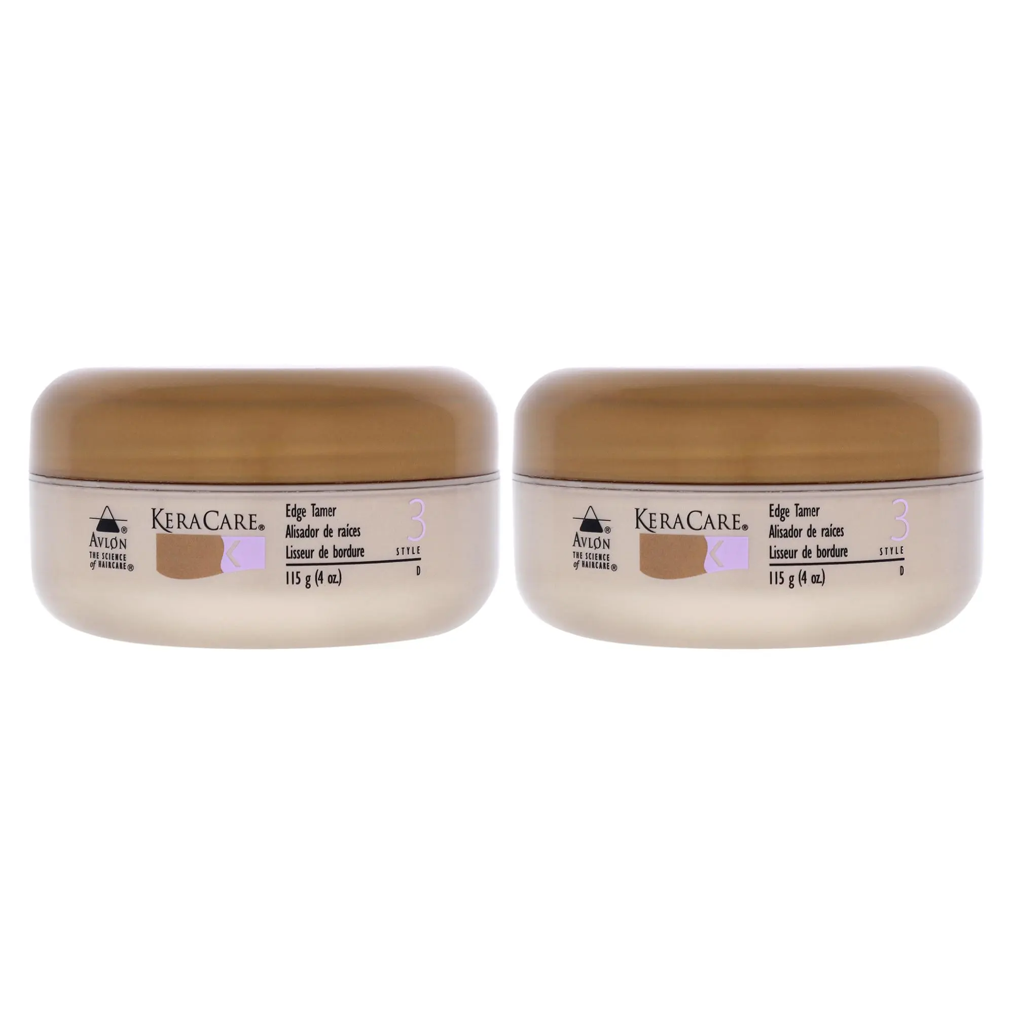 KeraCare Edge Tamer by Avlon, Unisex Hair Care Edge Control Gel - 4oz, Pack of 2