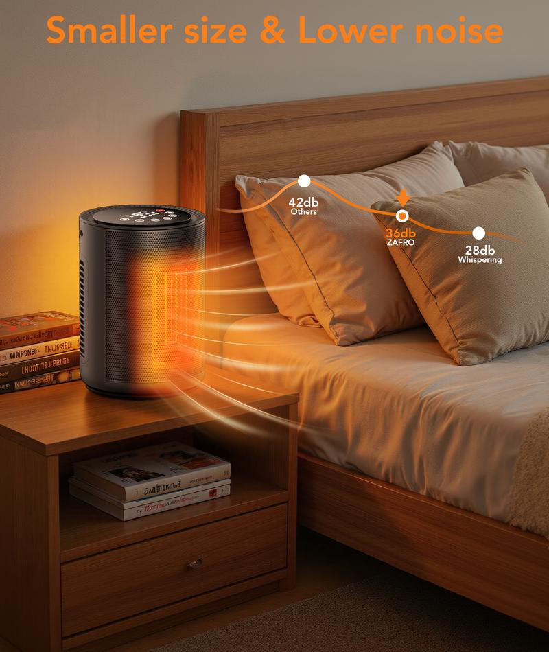 R.W.FLAME Space Heater for Indoor Use, Portable Electric Heater with Remote, Thermostat, Child Lock, Digital Display, 24H Timer, 4 Modes, 1500W PTC Fast Heating Ceramic for Office Bedroom R.W.FLAME Space Heater for Indoor Use, Portable Electric Heater with Remote, Thermostat, Child Lock, Digital Display, 24H Timer, 4 Modes, 1500W PTC Fast Heating Ceramic for Office Bedroom