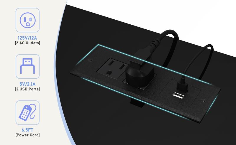 63 Inch LED TV Stand with Adjustable 60,000 Color LED Light/Outlet for 60, 65, 70 Inch TVs, Modern High Gloss Entertainment Center with Glass Shelf