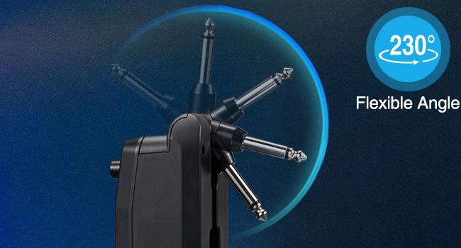 LEKATO JA-05G 5W Mini Electric Guitar AMP , Portable Guitar Audio Amplifier Bluetooth with Built-in 4 Effects, Clean Distortion Overdrive Reverb, Rechargeable Small Guitar Amp for Practice, A Must-Have for Professional Guitarists Gift