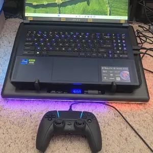 DealsForYouDays llano RGB Laptop Cooling Pad, Gaming Laptop Cooler with Powerful Turbofan, Fast Cooling Laptop 15.6-21in, Adjustable Speed, Touch Control, LCD Screen,back to school,back to school haul