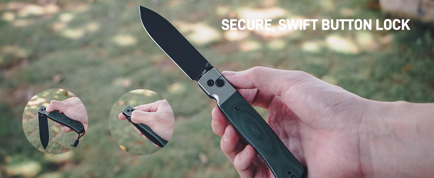 CJRB Glacier Pocket Knife, 3.54'' AR-RPM9 Steel Blade EDC Knife with Micarta Handle for Men Women Camping Hiking Survival CJRB Glacier Pocket Knife, 3.54'' AR-RPM9 Steel Blade EDC Knife with Micarta Handle for Men Women Camping Hiking Survival