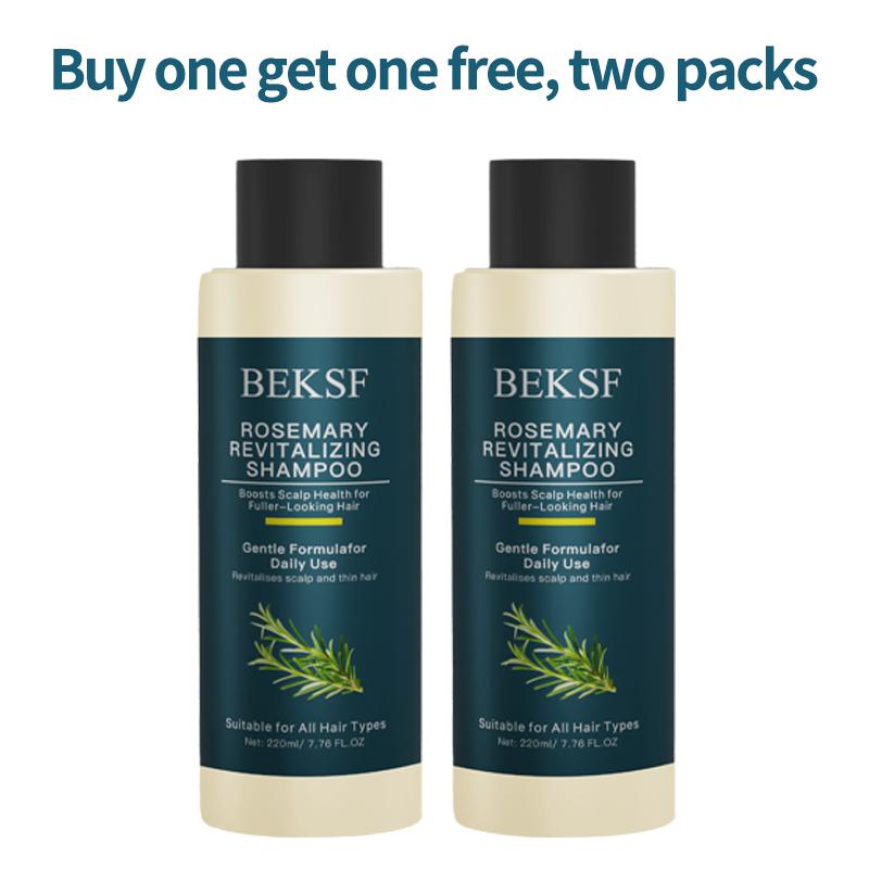 【Buy 1 Get 1 Free】BEKSF Anti-hair loss shampoo oil control anti-dandruff hair care rosemary repair reduce hair loss scalp cleansing conditioner 220ML Moisture Haircare Cleanser Hydrate Moisturizer Hydrating Moisturizing-3