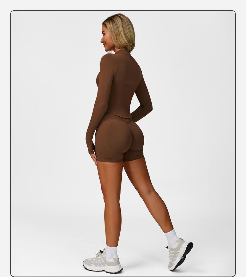 MFVIM Women's Sports Three-Piece Set Impact Compression Outdoor Fitness Running Activewear Versatile Everyday Workout High Waist Butt Lifting Yoga Pants