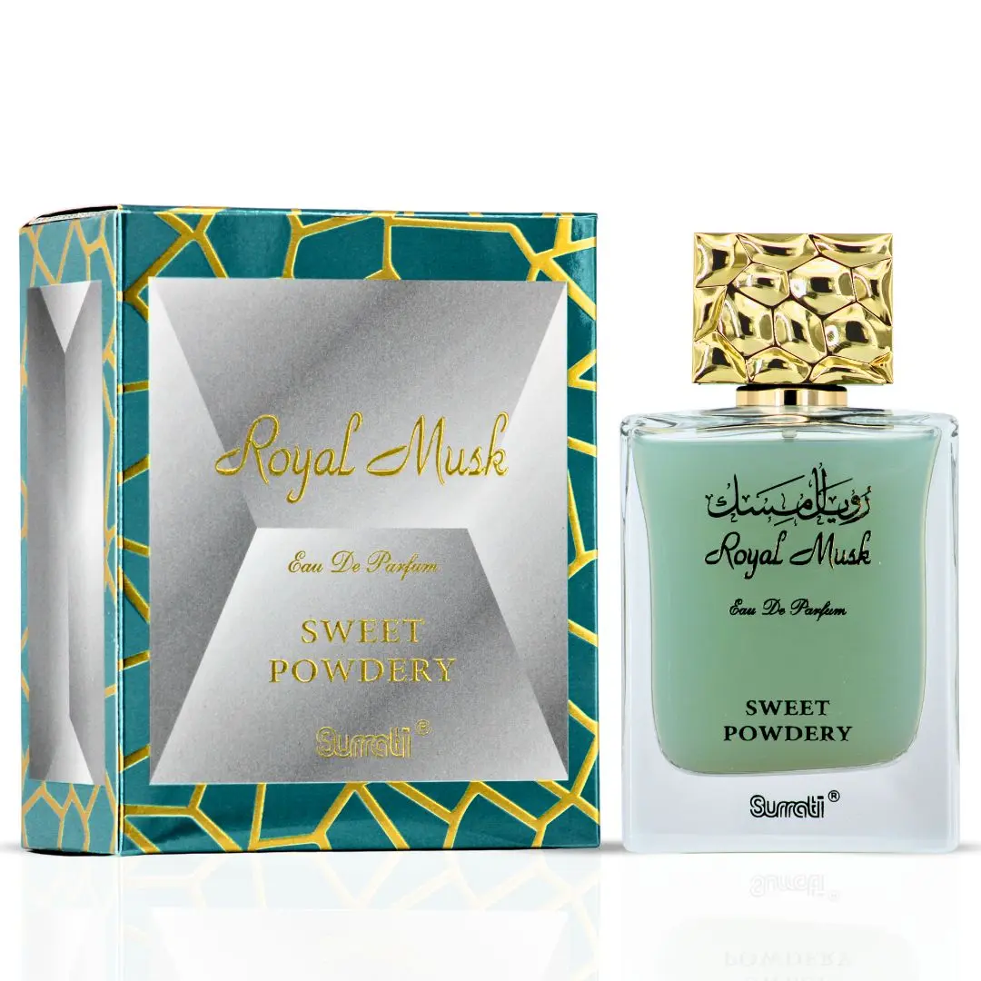 Royal Musk Sweet Powdery Eau de Parfum Spray 100ml (3.4 oz) by Surrati – Soft Musky Vanilla Perfume
