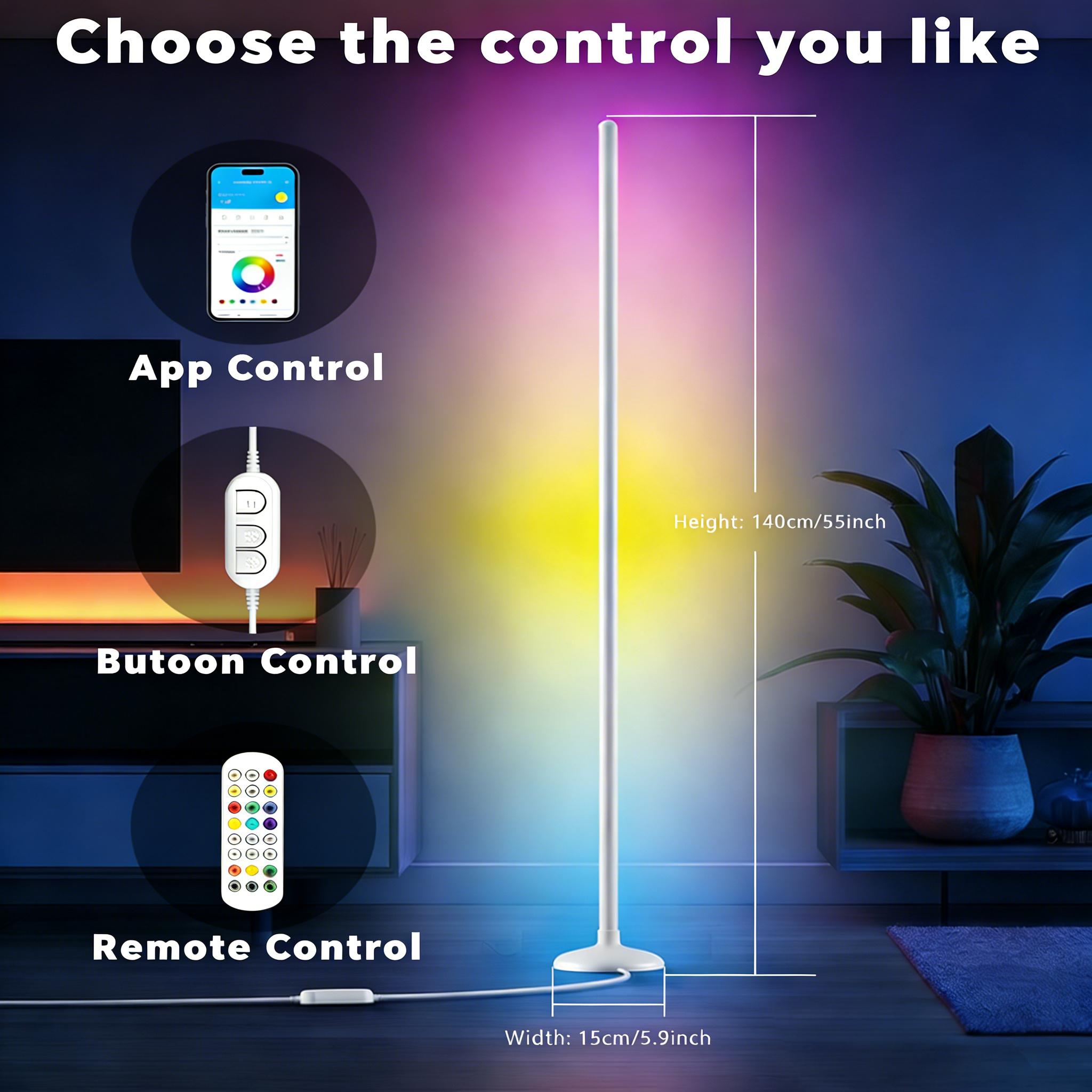 DAYBETTER New Smart LED Ambience Light | 16M Colors, Music Sync, 3-Way Control | Tool-Free Setup | Modern Corner led Light for Bedroom, Living Room, Gaming Room| Ambient Decor (Pair with Main Lights)