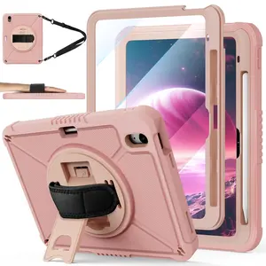 ZtotopCases for iPad A16 11th/10th Gen 11''/10.9'' with Screen Protector Pen Holder Handle Strap 360° Rotating Stand Rugged Protective Case for iPad 11th Gen 2025 A3354/A3355