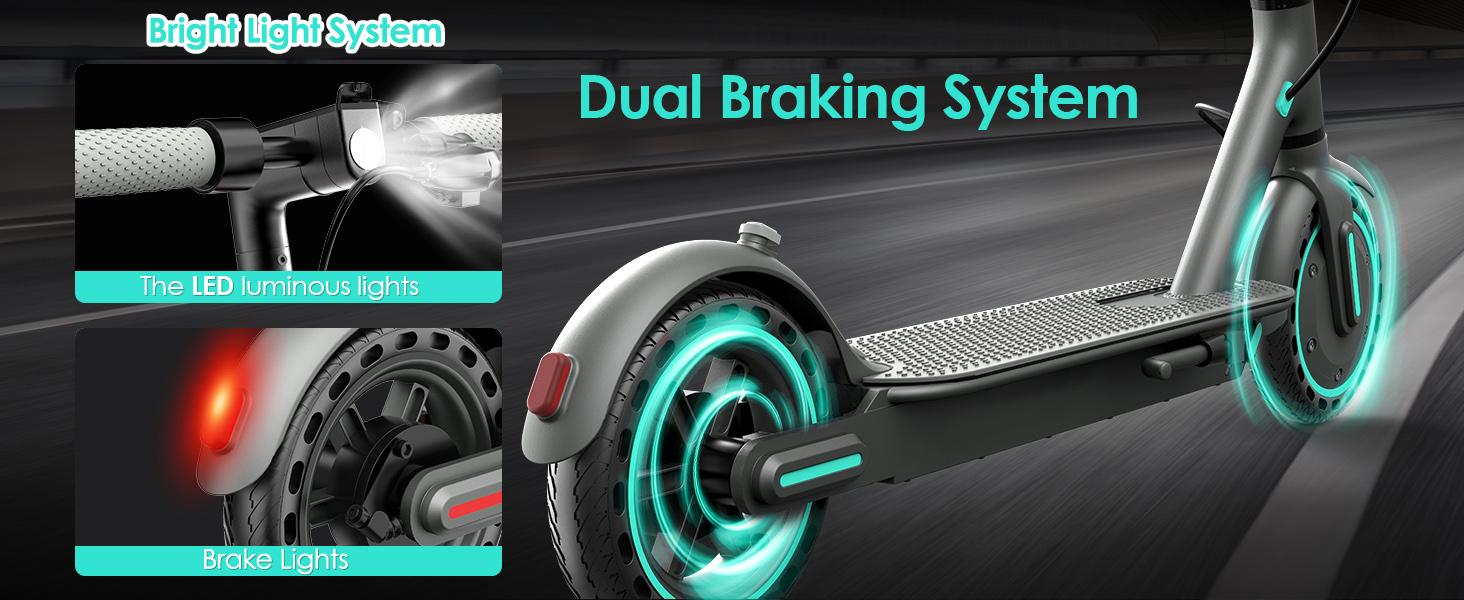 350W Powerful Motor Electric Scooter for Adults & teenagers,  Long Range 14-22 Miles,Max.speed 19Mph,3-speed adjustable, 36V 7.8A/10.5Ah Battery Portable Foldable Commuting E-Scooter with smart app control