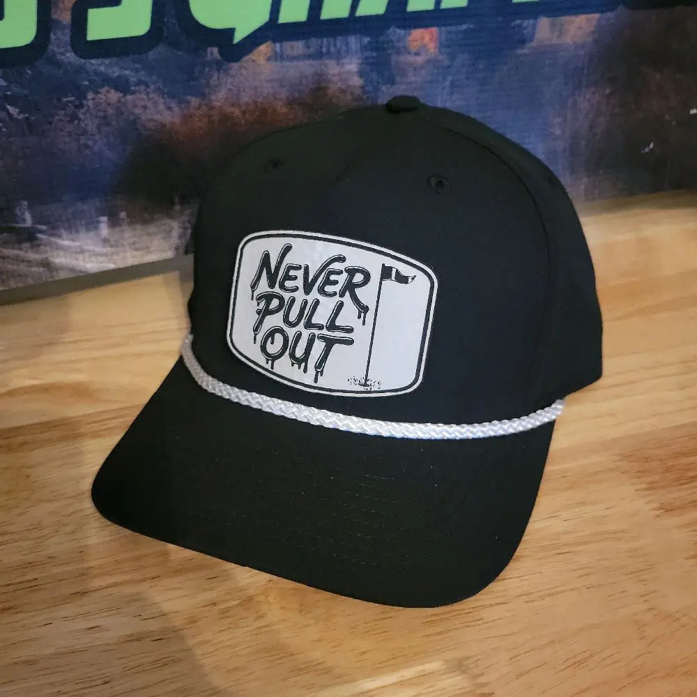 Never Pull Out golf golfing hat