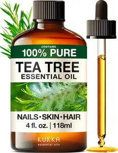 KUKKA Tea Tree Essential Oil for Diffuser & Skin - Tea Tree Oil for Hair,4 (fl oz)