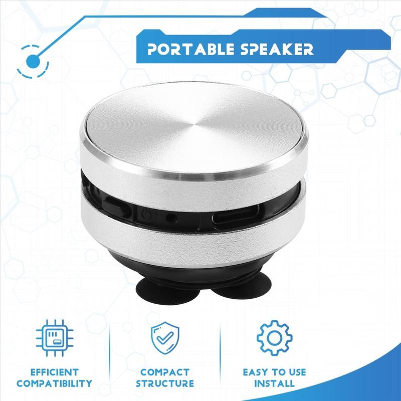 Portable Compatible Bone Conduction Speaker Stereo Sound Bluetooth Speaker(Silver)