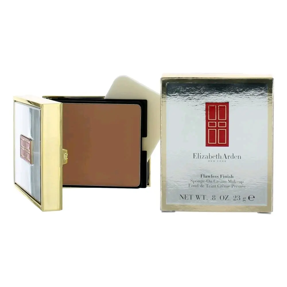 Elizabeth Arden Flawless Finish Sponge-On Foundation Cream Makeup - 0.8 oz, Moisturizing, Full Coverage, Infused with Micronized Diamond Powder, Boosts Luminosity, Pore Minimising, Diminishes Scars, Smooths Skin