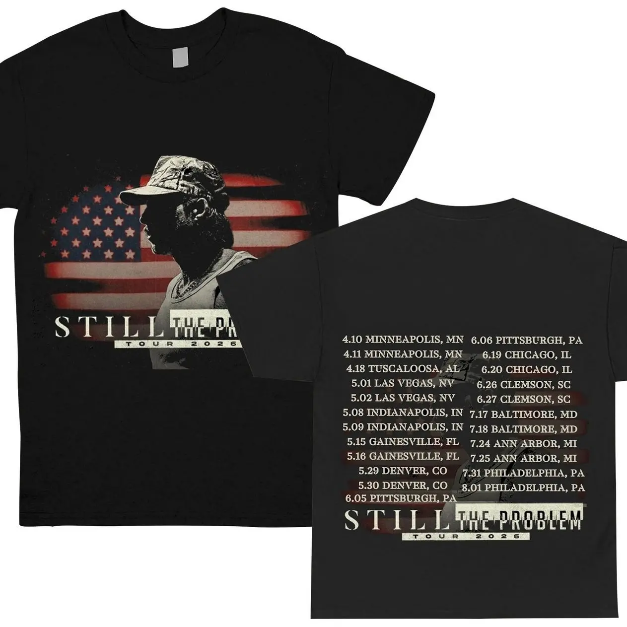 Retro 90s Still The Problem Tour 2026 Front And Back T-shirt Western Country Music For Fans Sweatshirt Streetwear Menswear Hoodie 0W5