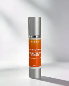 Swell Skin Brightening Serum with Kojic Acid - Fades Dark Spots Naturally, 1.7 oz Pump Dispenser, Contains Niacinamide & Vitamin C, Gentle for All Skin Types - Acne, Aloe