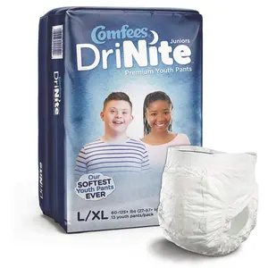 Comfees DriNite Juniors Youth Youth Absorbent Underwear Large / X-Large 60 to 125 lbs. CMF-YLXL, 52 Ct