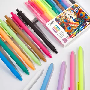 Peacock Acrylic Gel Pens RetractableFine Point Resistant&Non-Toxic for Journaling&Art,Colorful Gel Pens with Comfort Grip  Mot,Acrylic Gel Pens Aesthetic Pastel Set for Creative Moms  Retractable Colored Ballpoint Pens Colored Pe Artist Drawing Pen n Set