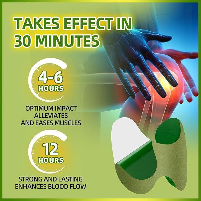 Herbal Knee Patches for Knee Care, 30 Patches per Box for Comfortable Warm Support, Simple Daily Heat Therapy for Busy Lifestyles at Home or On-the-Go, Natural Herbal Relief for Knee and Joint Comfort Gentle Long Lasting bone pain multi-use heat patch