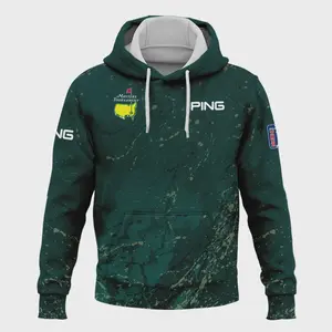 Vintage Masters Tournament Hoodie Shirt with Cracked Texture & Gold Paint - Timeless Style for Golf Fans!