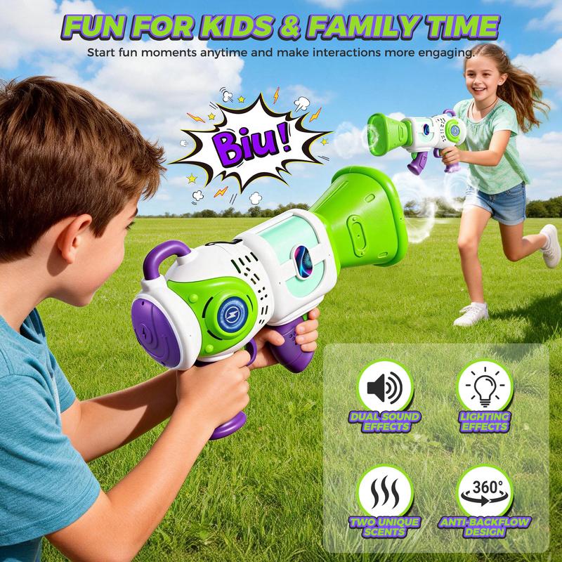2026 New Fully Automatic Handheld Children's Electric Smoke Toy, USB Charging, Fun Toy, Holiday Birthday Gift