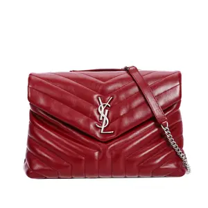 Pre-owned Yves Saint Laurent Calfskin Crossbody Bags YSL Saint Laurent Loulou Red 30394579 L