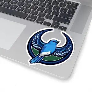 Mountain Bluebird Resistance Kiss Cut Vinyl Sticker Symbolic Vigilance Emblem | ID NV | Idaho Nevada