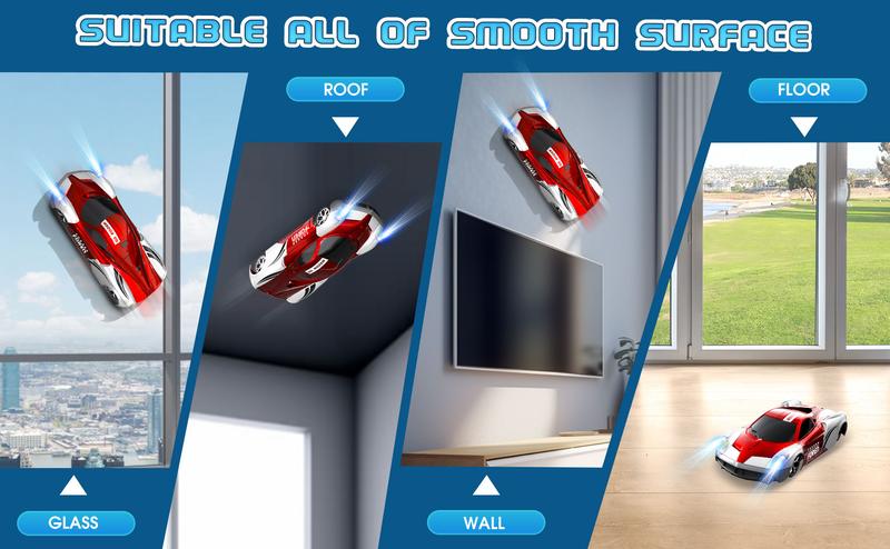 Wall Climbing Car, LED Light Electric Remote Toy Car for Kids Ages 3 4 5 6 7 8 9 Year, High-Speed Racing Vehicle – Fun Christmas & New Year Gift for Boys and Girls Wall Climbing Car, LED Light Electric Remote Toy Car for Kids Ages 3 4 5 6 7 8 9 Year, High-Speed Racing Vehicle – Fun Christmas & New Year Gift for Boys and Girls