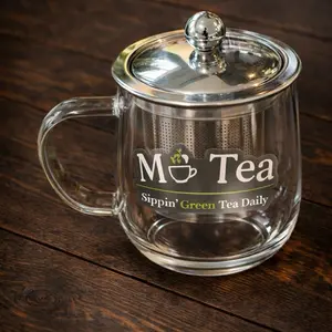 Glass Steeper Mug 16oz