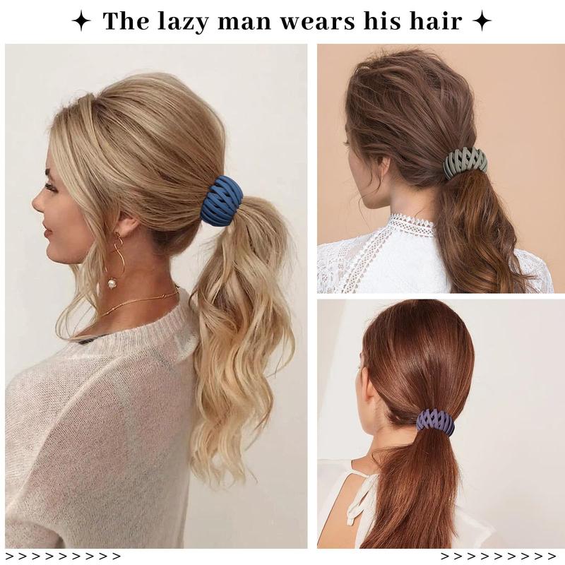 AWAYTR 6Pcs/Set Bird Nest Hair Claw Clips Horsetail Holder Hair Clips for Women Girls Bird Nest Expanding Hair Bun Hair Accessories TikTokShopBlackFriday