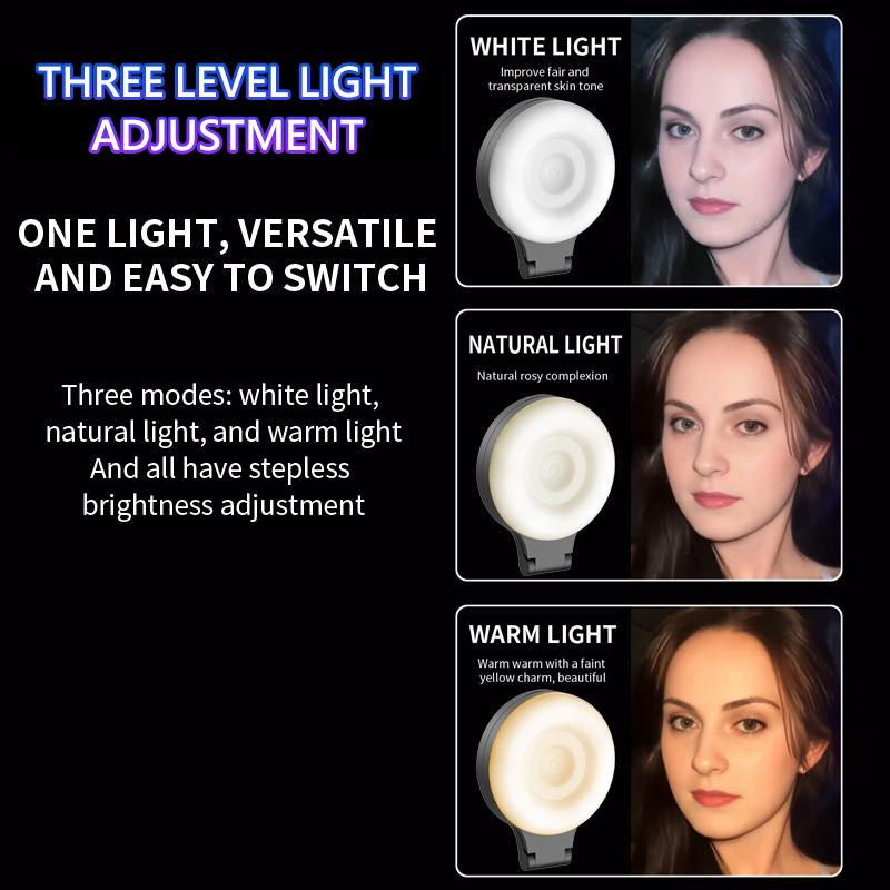 Magnetic Beauty Selfie Light for Phones, Portable Rechargeable LED Ring Light, 180° Flippable Phone Fill Light for Selfies, Makeup, Live Streaming, Video Calls Magnetic Beauty Selfie Light for Phones, Portable Rechargeable LED Ring Light, 180° Flippable Phone Fill Light for Selfies, Makeup, Live Streaming, Video Calls