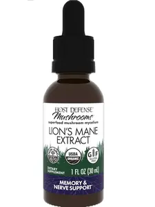 Host Defense Mushrooms Lion's Mane Extract 2 fl oz (60 mL)