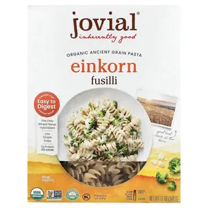Jovial Organic Ancient Grain Pasta, Einkorn Fusilli, 12 oz (340 g)