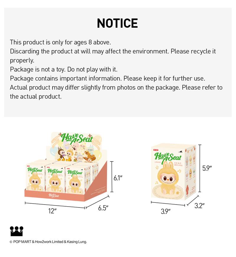 POP MART THE MONSTERS - Have a Seat Vinyl Plush Blind Box, Labubu Collectible Toys, Valentine’s Day Gifts-2.0