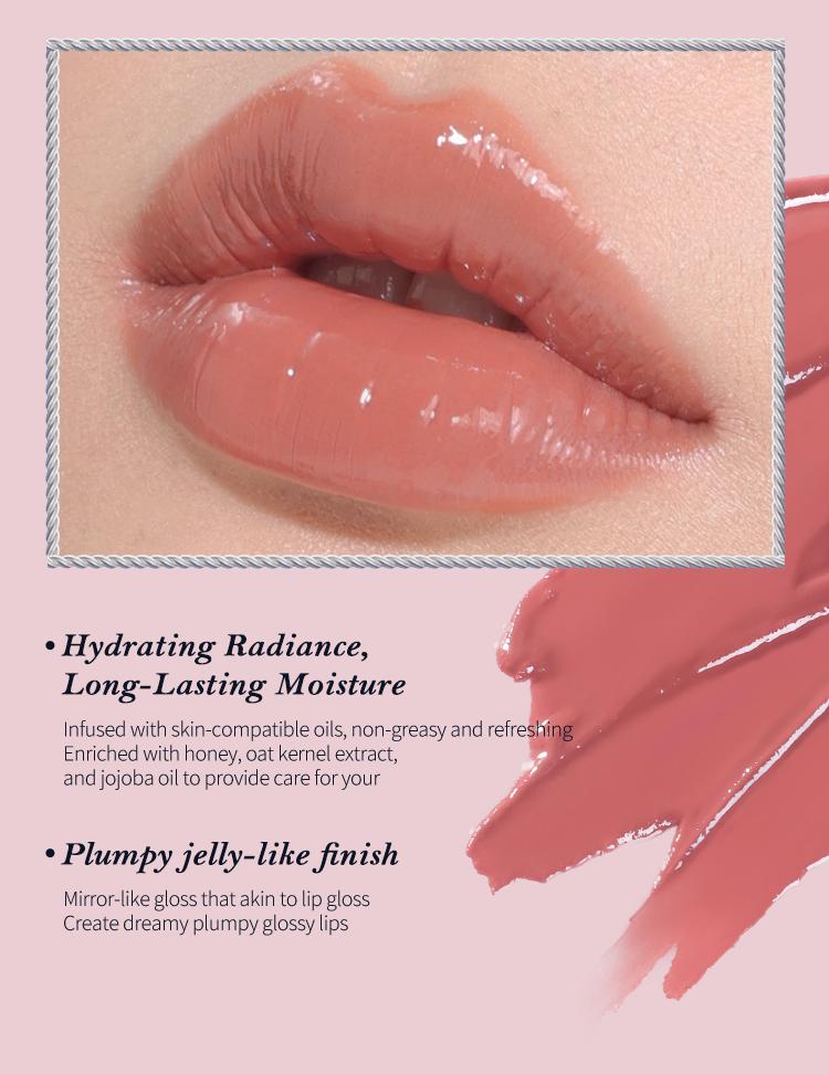 Flower Knows Swan Ballet Collection Shine Lipstick, Elegant Design with Jojoba Oil for Hydration & Moisture, Glossy Finish, Long Lasting Transfer Proof, #Summervibes