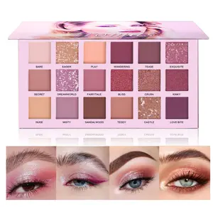 UCANBE Professional 18 Colors Aromas Nude Eyeshadow Palette Long Lasting Multi Reflective Shimmer Matte Glitter Pressed Pearls Eye Shadow Makeup Pallet Kit