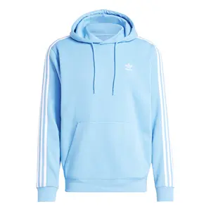 adidas Mens 3-Stripes Hoodie Casual Outerwear Casual - Blue