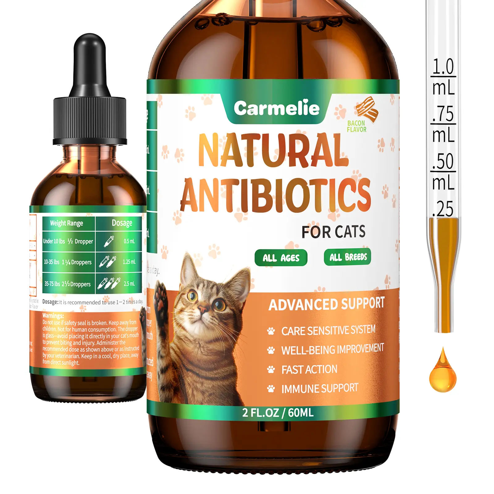 #backtoschool #sohochic Carmelie All-Natural Cat Drops – Seasonal Wellness & Immune Care – 2 fl oz Supplements Vitamin