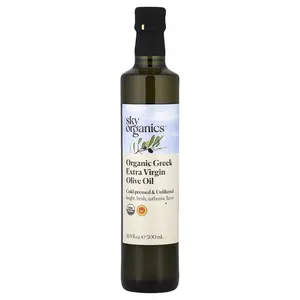 Sky Organics Organic Greek Extra Virgin Olive Oil, 16.9 fl oz (500 ml)